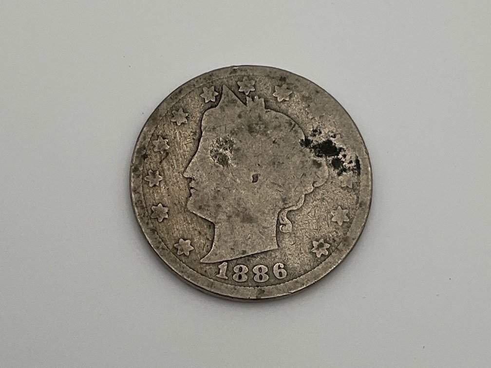 1886 Liberty V Nickel