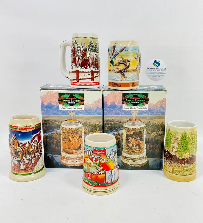 Budweiser Beer Steins