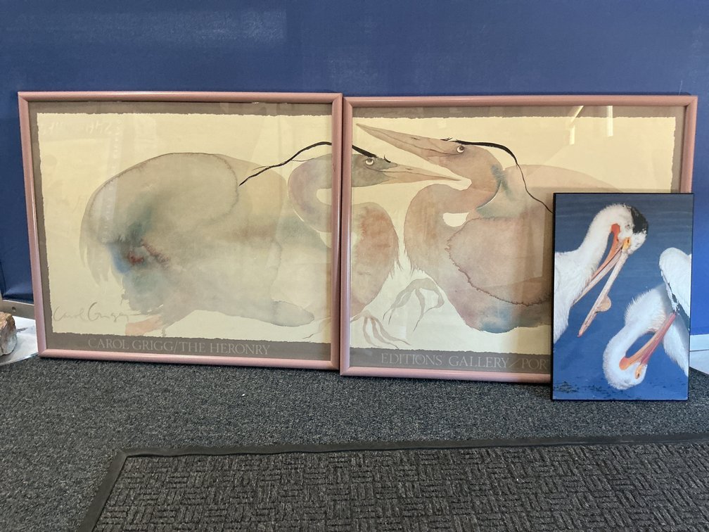 Carol Grigg Heron Diptic