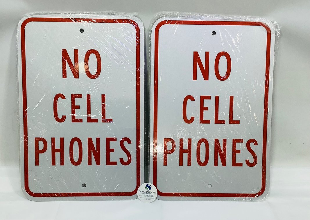 New "No Cell Phones" Signs