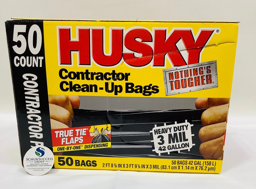 New Husky Heavy Duty Contractor Bags, 50 Count
