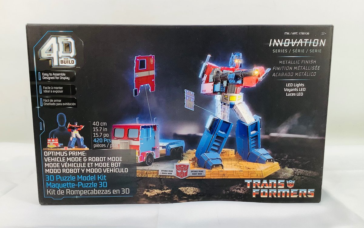 New! Transformers Optimus Prime 4D Build