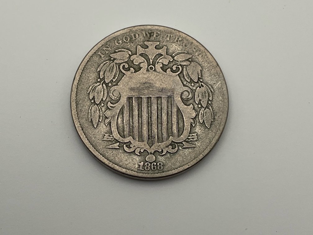1868 US Shield Nickel