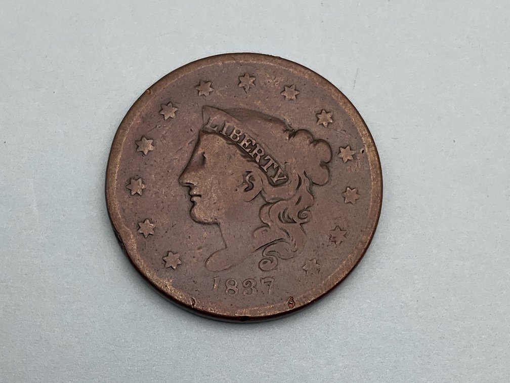 1837 Coronet Head Large Cent