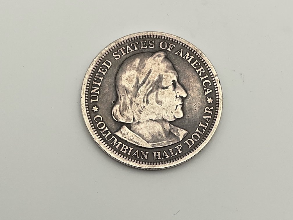 1893 US Silver Columbian 50c