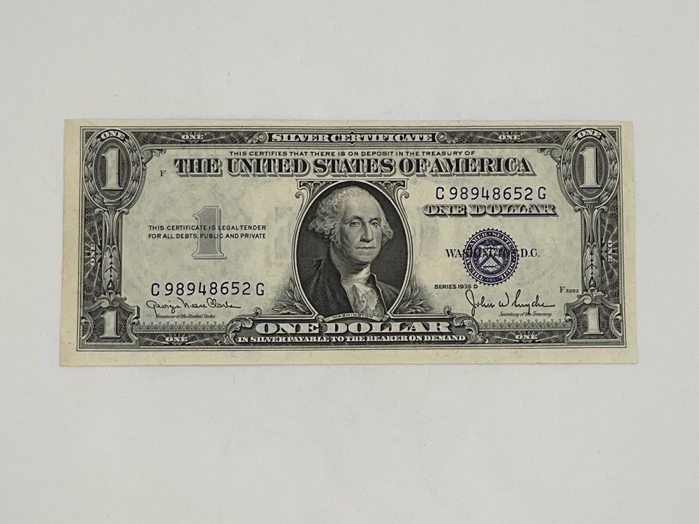 1935-D Uncirculated $1 Silver Certificate