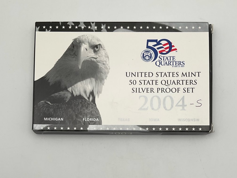 2004 US Mint State Quarters Silver Proof Set