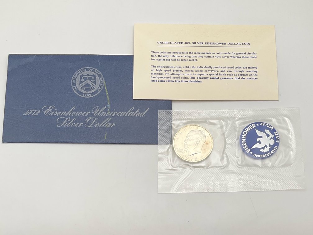 Uncirculated Eisenhower Silver Dollar