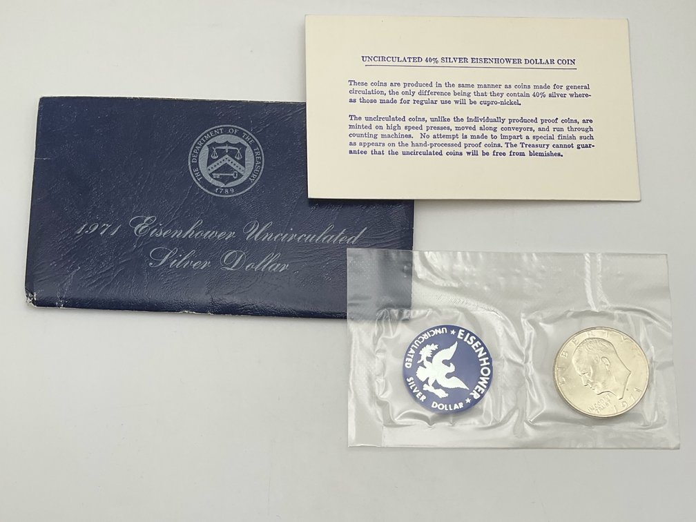 1971 Uncirculated Eisenhower Silver Dollar