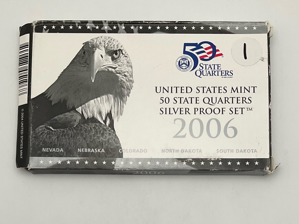 2006 US Mint State Quarters Silver Proof Set