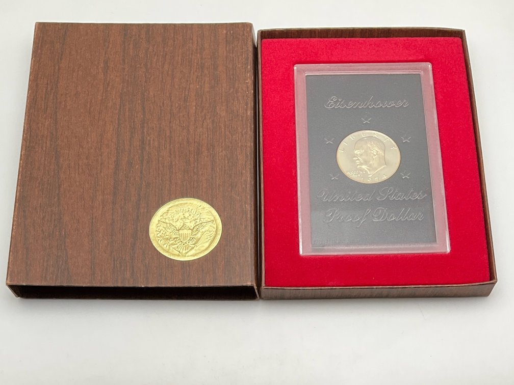 1974-S Proof "Brown Ike" Eisenhower Silver Dollar