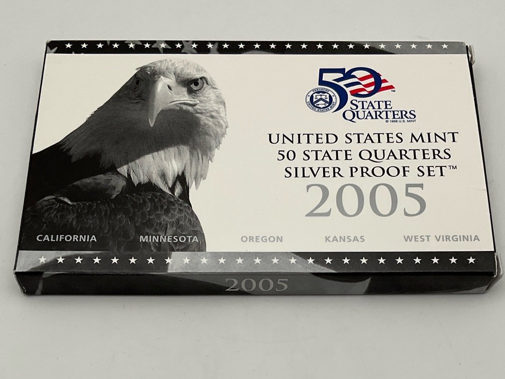 2005 US Mint State Quarters Silver Proof Set