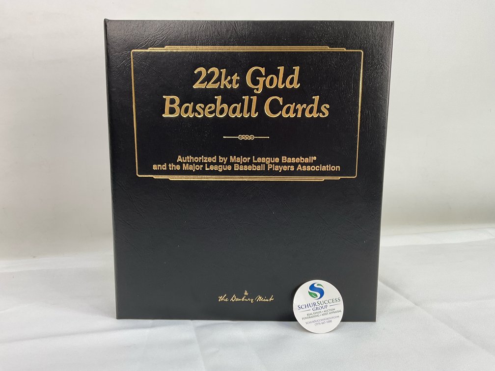 22kt Gold Electroplated Baseball Cards by The Danbury Mint