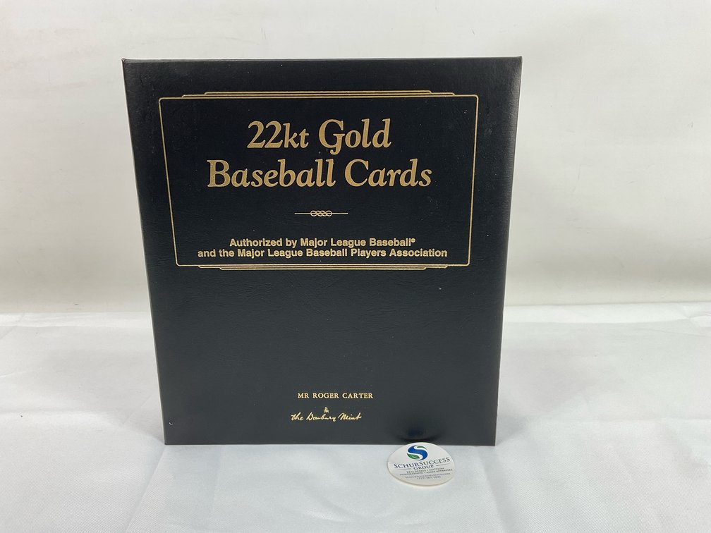 22kt Gold Electroplated Baseball Cards