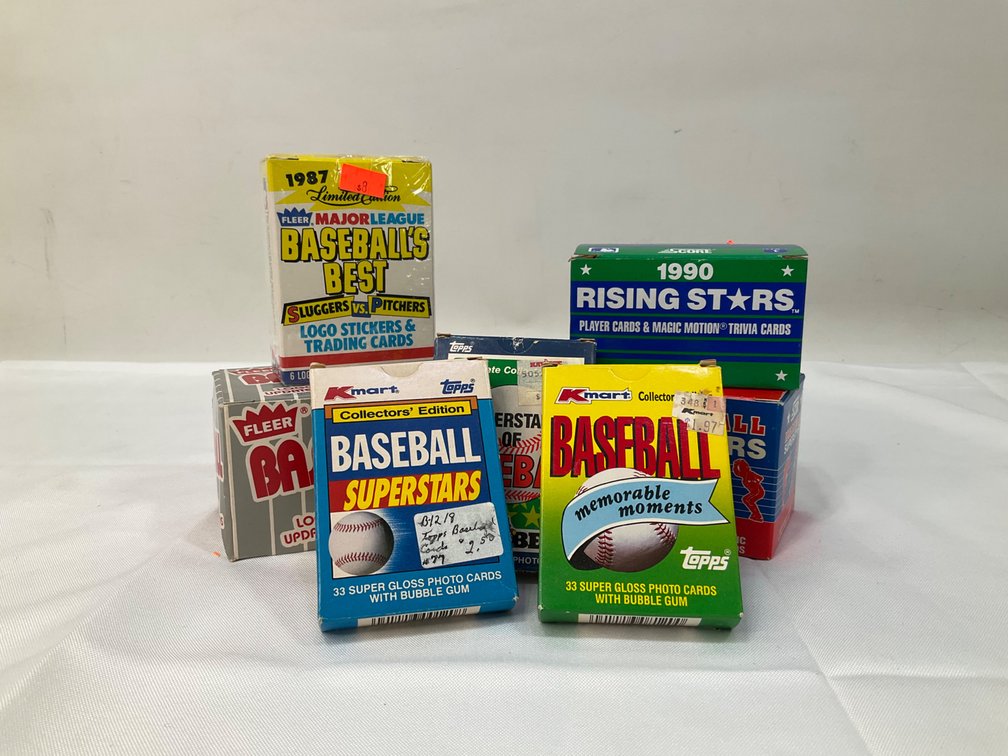 Kmart Topps Baseball Cards, Score Baseball Cards, and Fleer Baseball Cards