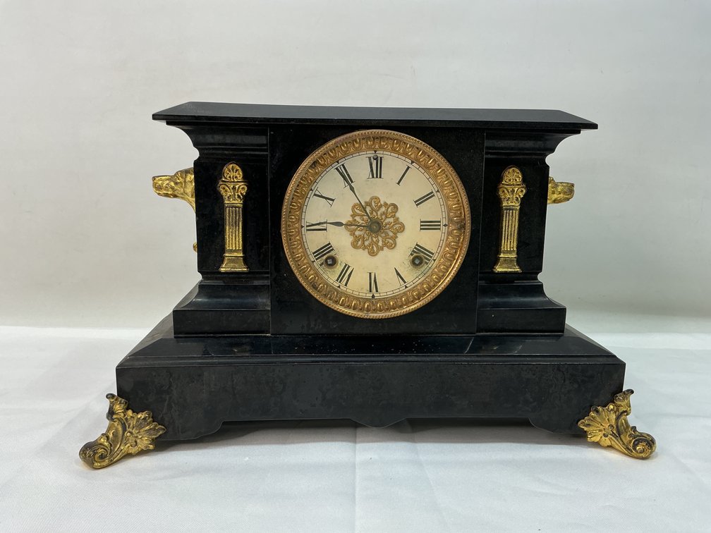 Ansonia Metal Mantel Clock
