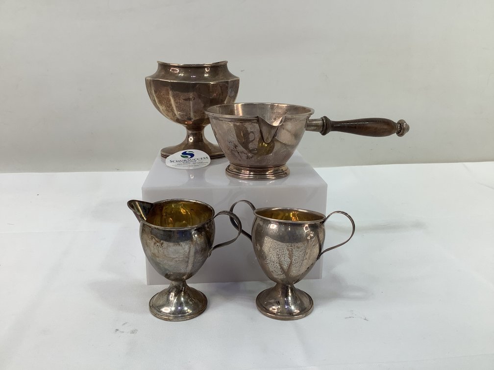 Four Pieces Sterling Silver