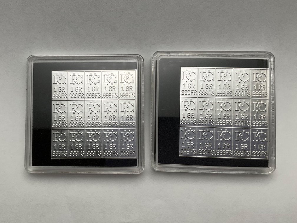 Two (2) 15-Grain Silver Bars