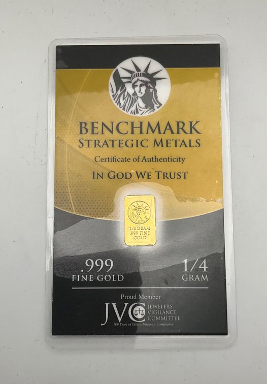 1/4 Gram Gold Bar