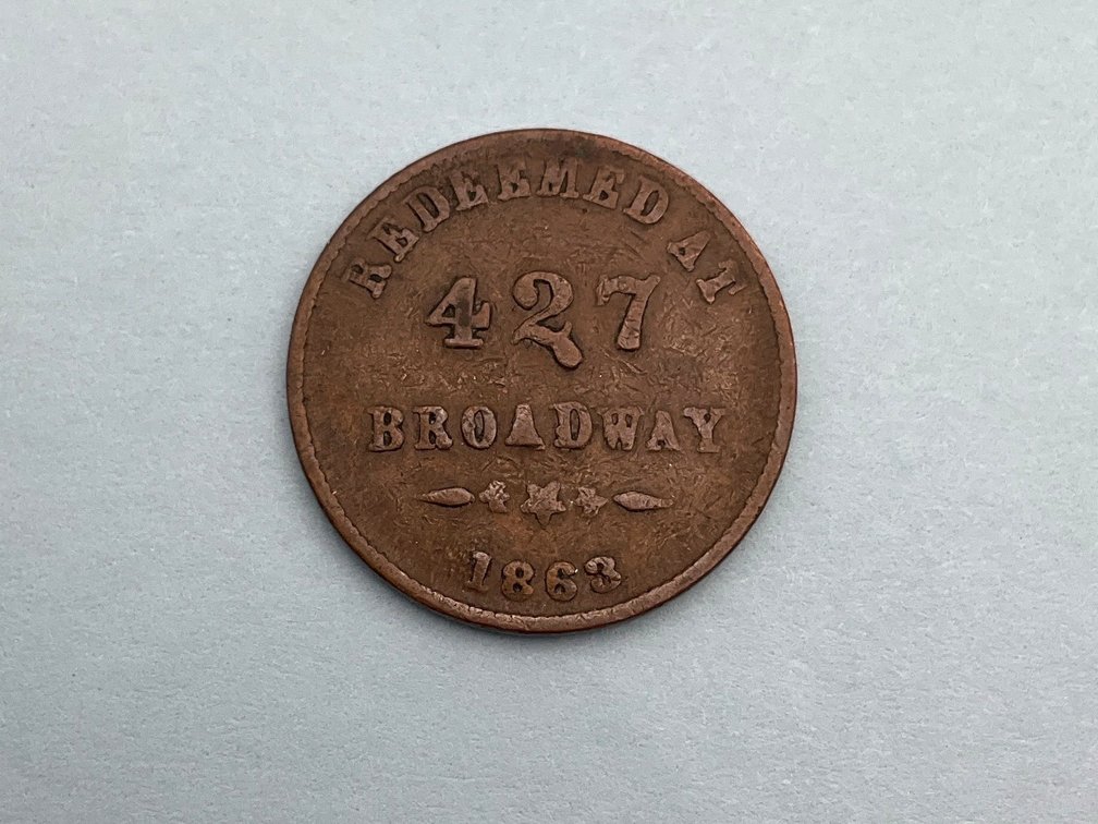 1863 Civil War Token