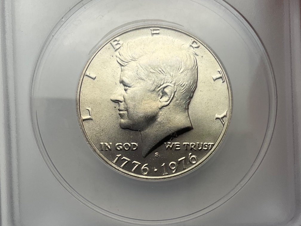 1976-S Silver Kennedy Half Dollar ANACS MS66