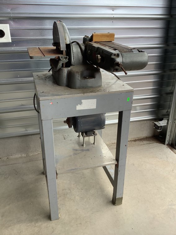 Vintage Atlas Power King Model 5010 Combination Belt and Disc Sander