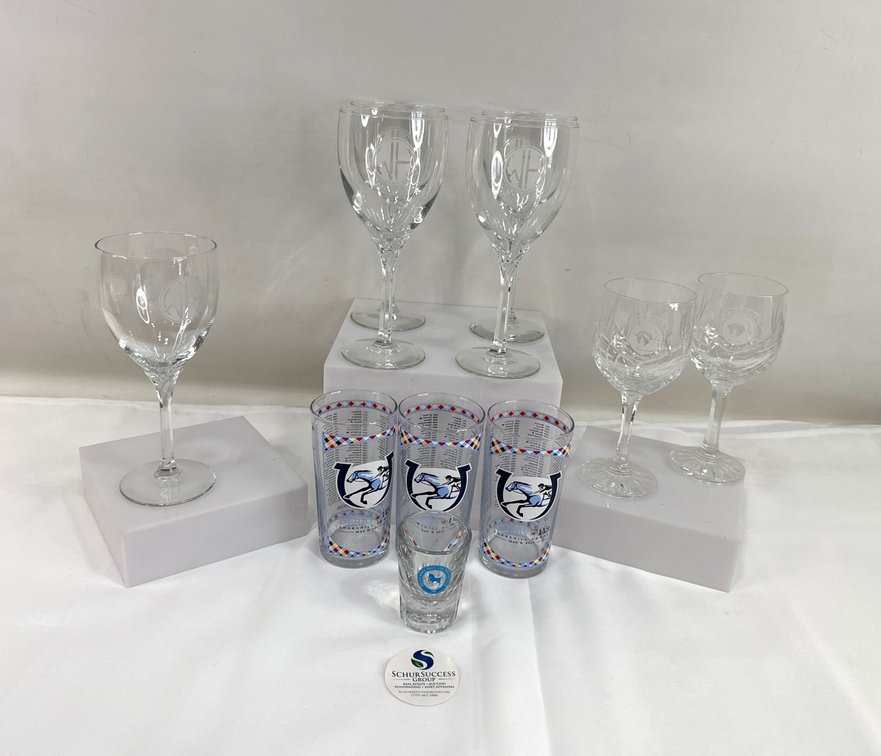 Kentucky Derby Glasses and Other Horse Branded Wine Glasses
