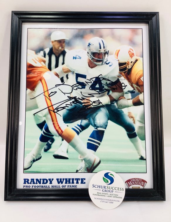 Framed Autographed Randy White Photo
