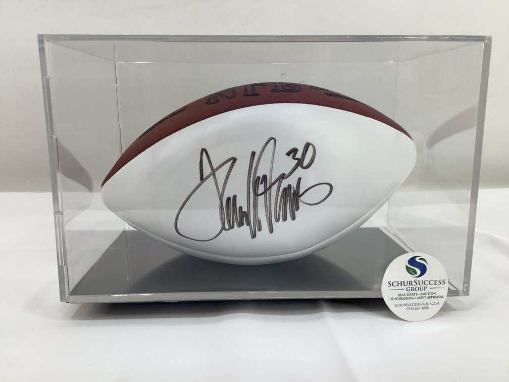 Terrel Davis Signed Football