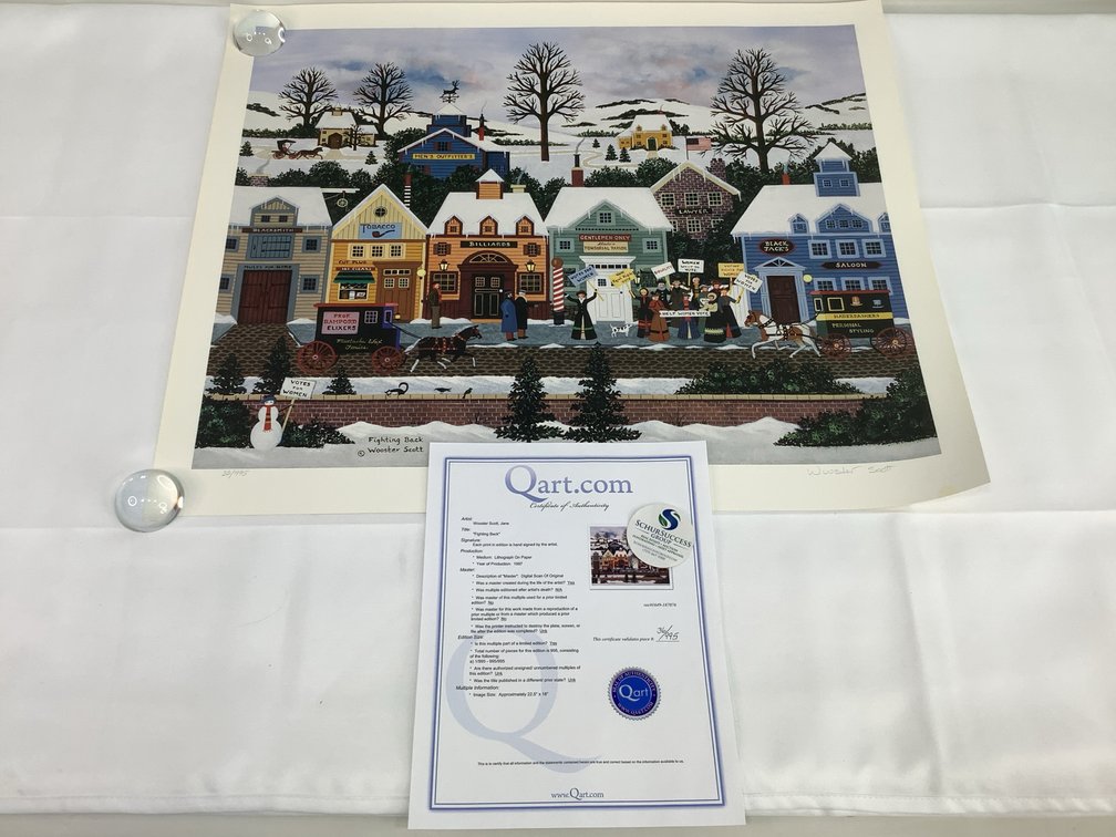 Jane Wooster Scott Hand-Signed "Fighting Back" Print