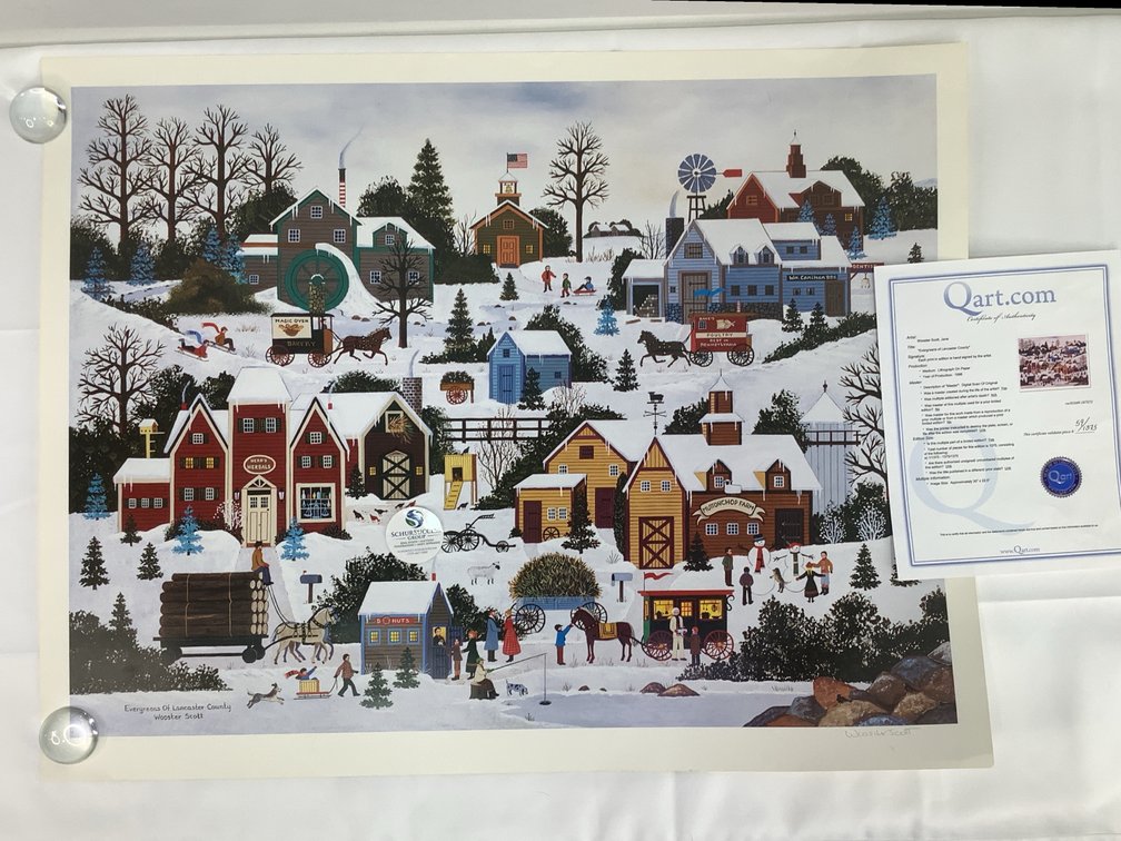 Jane Wooster Scott "Evergreens of Lancaster County" Hand-Signed Print