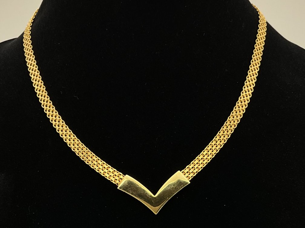 Gold Colored Sterling Necklace
