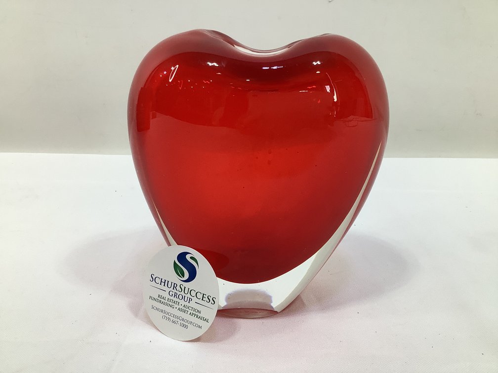 Salviati Murano "Cuore" Heart Shape Vase