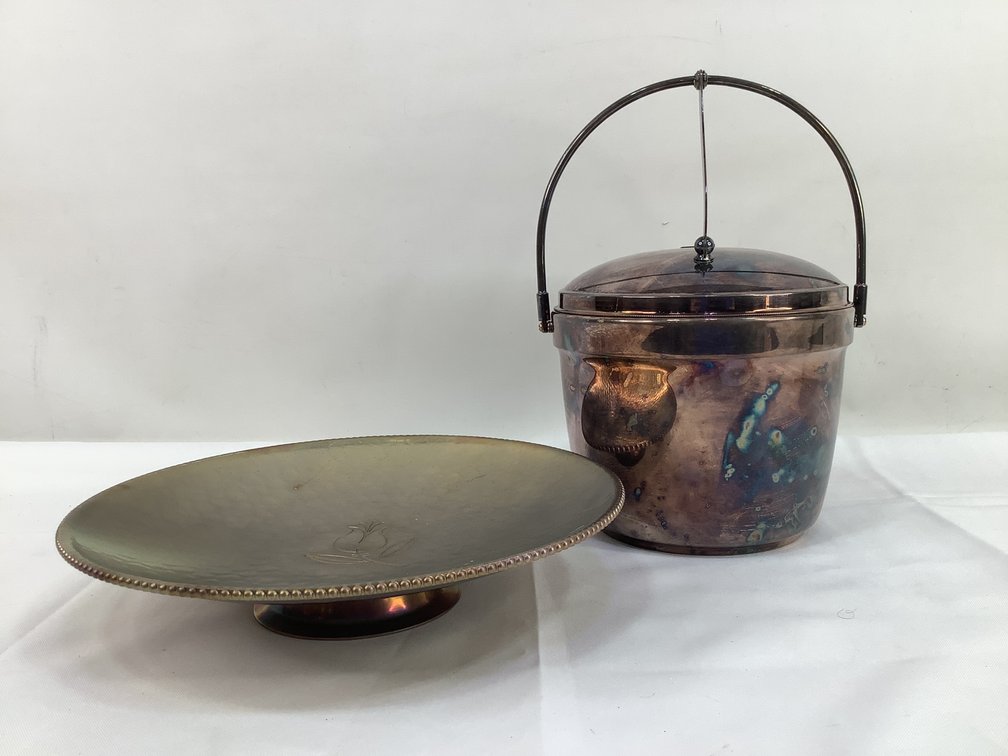 Vintage Ice Bucket & Serving Tray