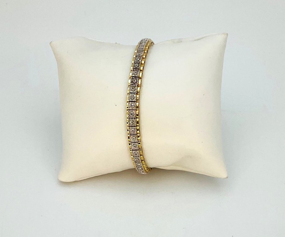 Sterling Silver Diamond Tennis Bracelet