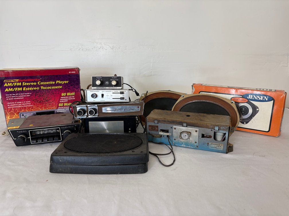 Vintage Car Radios and Speakers
