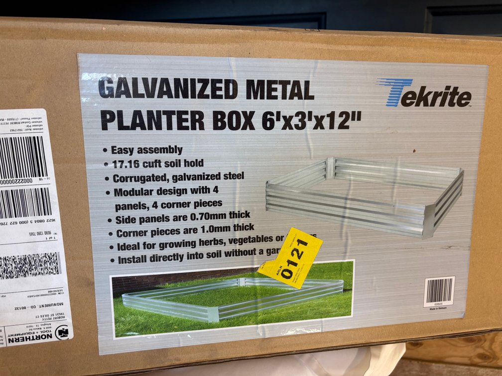 Galvanized Metal Planter Boxes