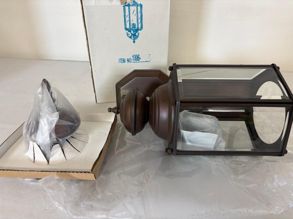 Two (2) Exterior Wall Mount Lantern Lighting Fixtures