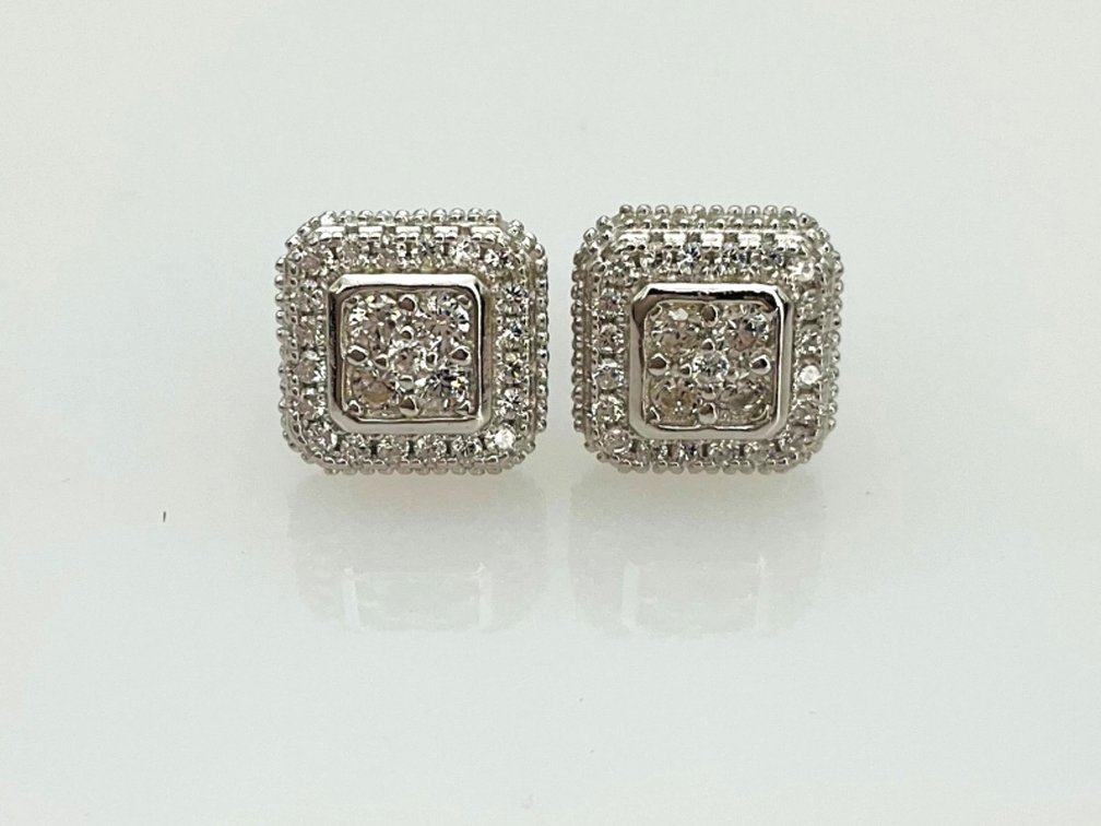 Sterling Silver CZ Earrings