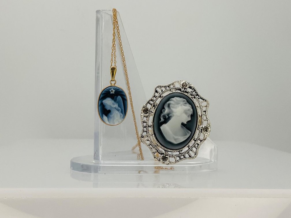 Cameos with Porcelain Box