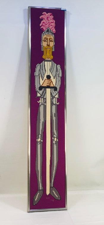 Cross Stitch Knight Decoration