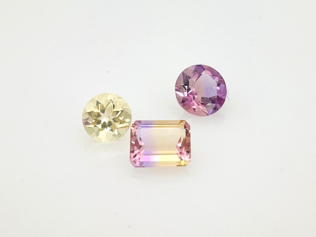 Amethyst and Ametrine Gemstones