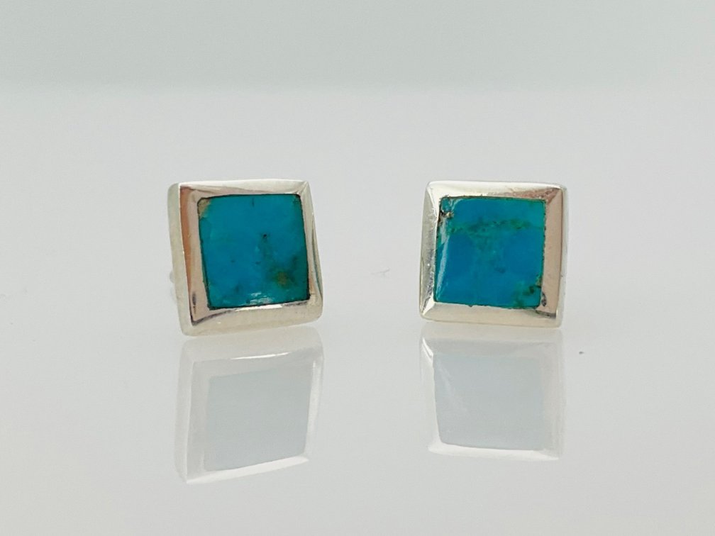 Turquoise Silver Earrings