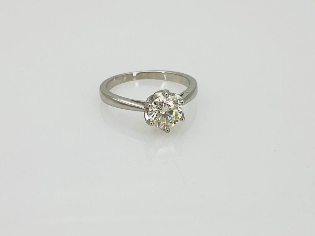 Moissanite Solitaire Ring