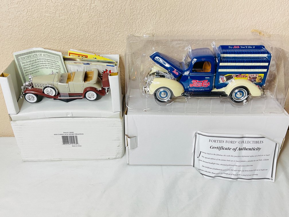 Diecast Cadillac & Ford Pepsi Truck
