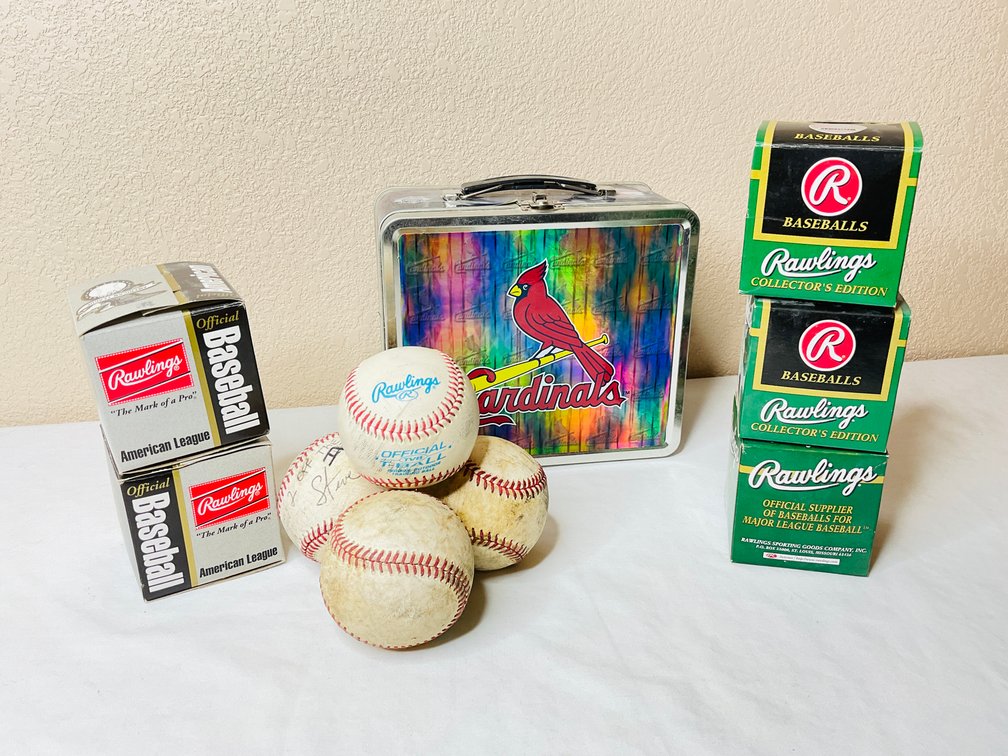 STL Cardinals Lunch Box and Balls