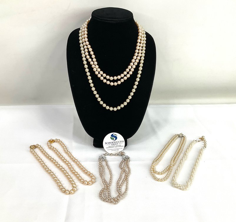 Assortment of Faux Pearl Necklaces