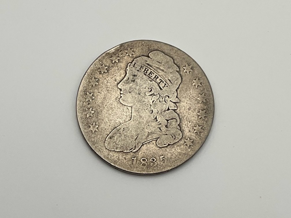 1835 Capped Bust Half Dollar