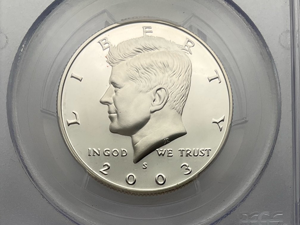 2003-S Silver Proof Kennedy Half Dollar, PCGS PR69 DCAM