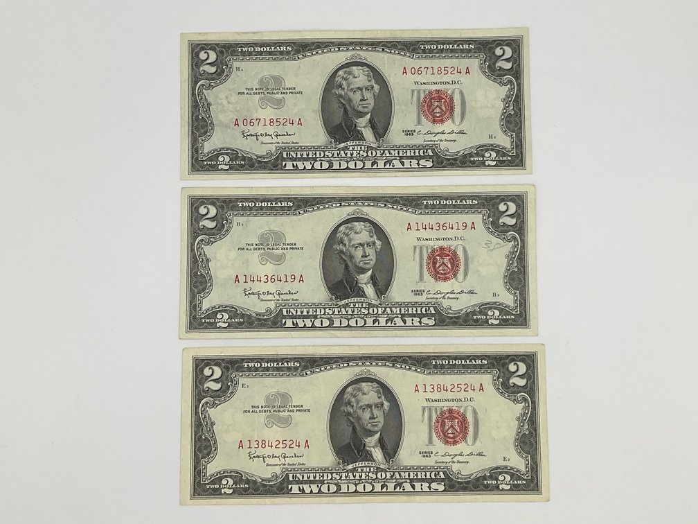 1963 $2 Red Seal Notes